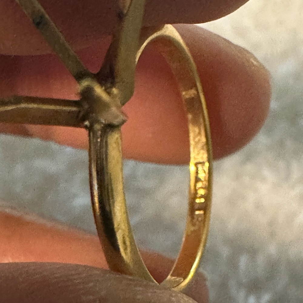 14k GP espo TYPO Vintage Gold Ring with missing stone - Picture 14 of 16